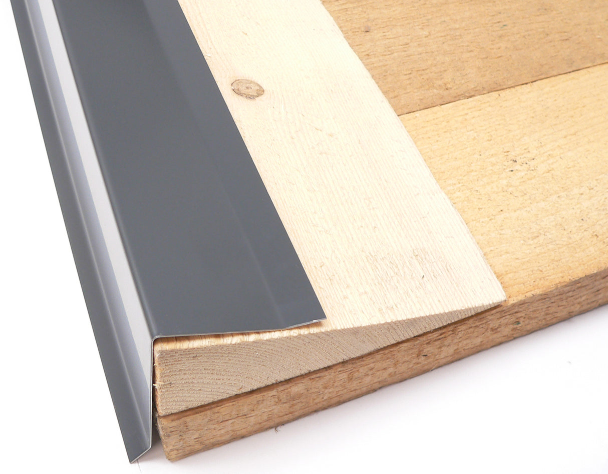 Dachrandprofil anthrazit Länge 1,0 m - dachfolien.de