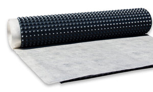 Flachdach Drainage mit Wasserspeicher inkl. Filtervlies - 2m Breite - dachfolien.de