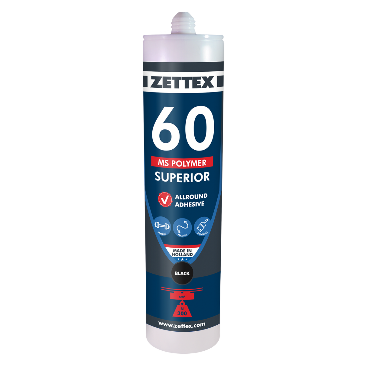 Zettex MS60 - MS-Polymer Allround Kleber & Dichtstoff - schwarz