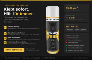 Zettex X50 Sprühkleber für Dämmstoffe