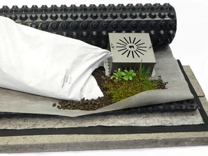 Gründach Set "leicht" für 0-5° Dachneigung - dachfolien.de