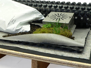 Gründach Set "leicht" für 0-5° Dachneigung - dachfolien.de
