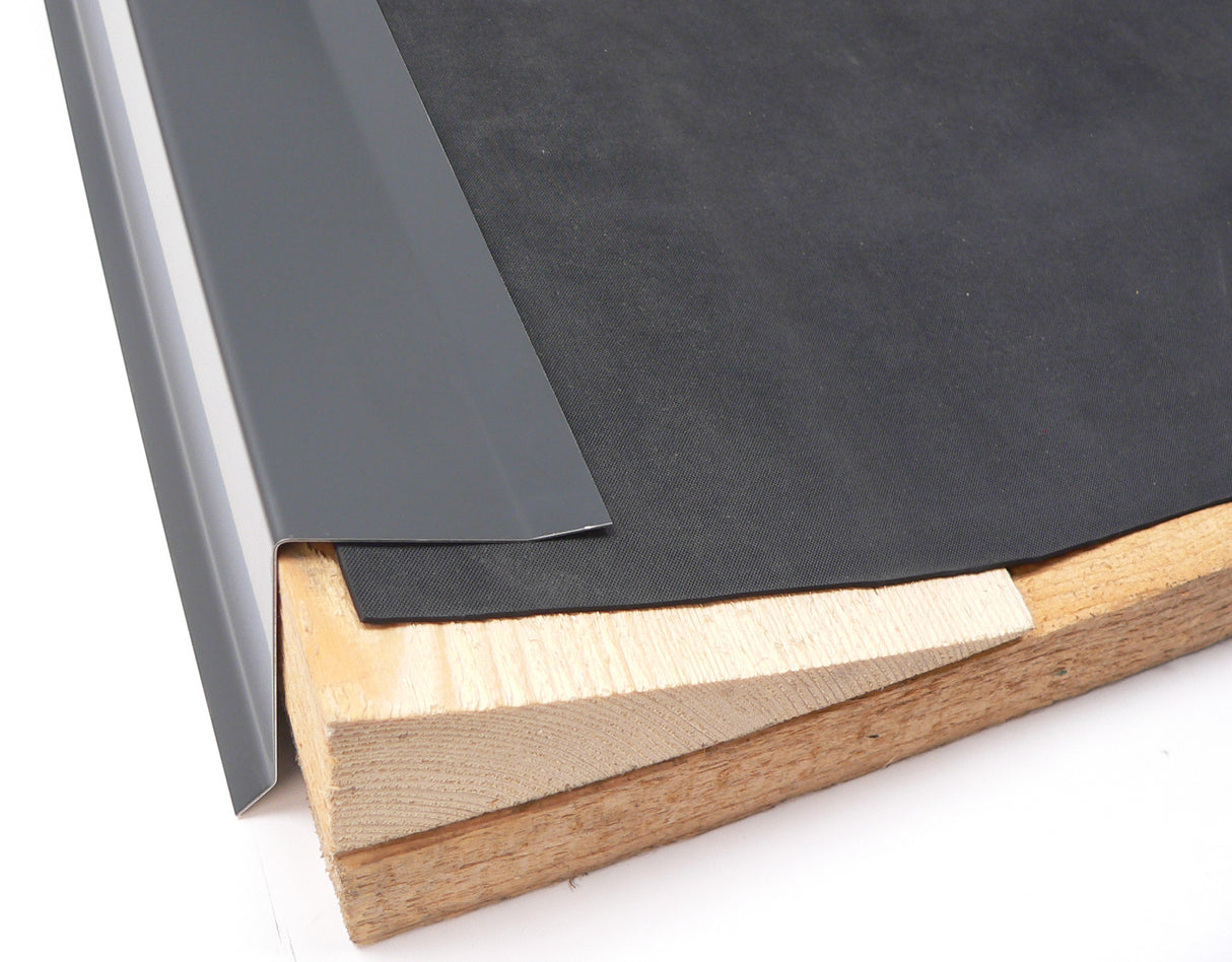 Dachrandprofil anthrazit Länge 1,0 m - dachfolien.de