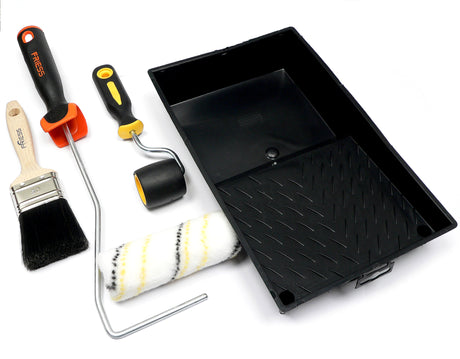 Klebe-Zubehörset mit Rolle 12cm inkl. Griff, Pinsel, Wanne und Roller - dachfolien.de